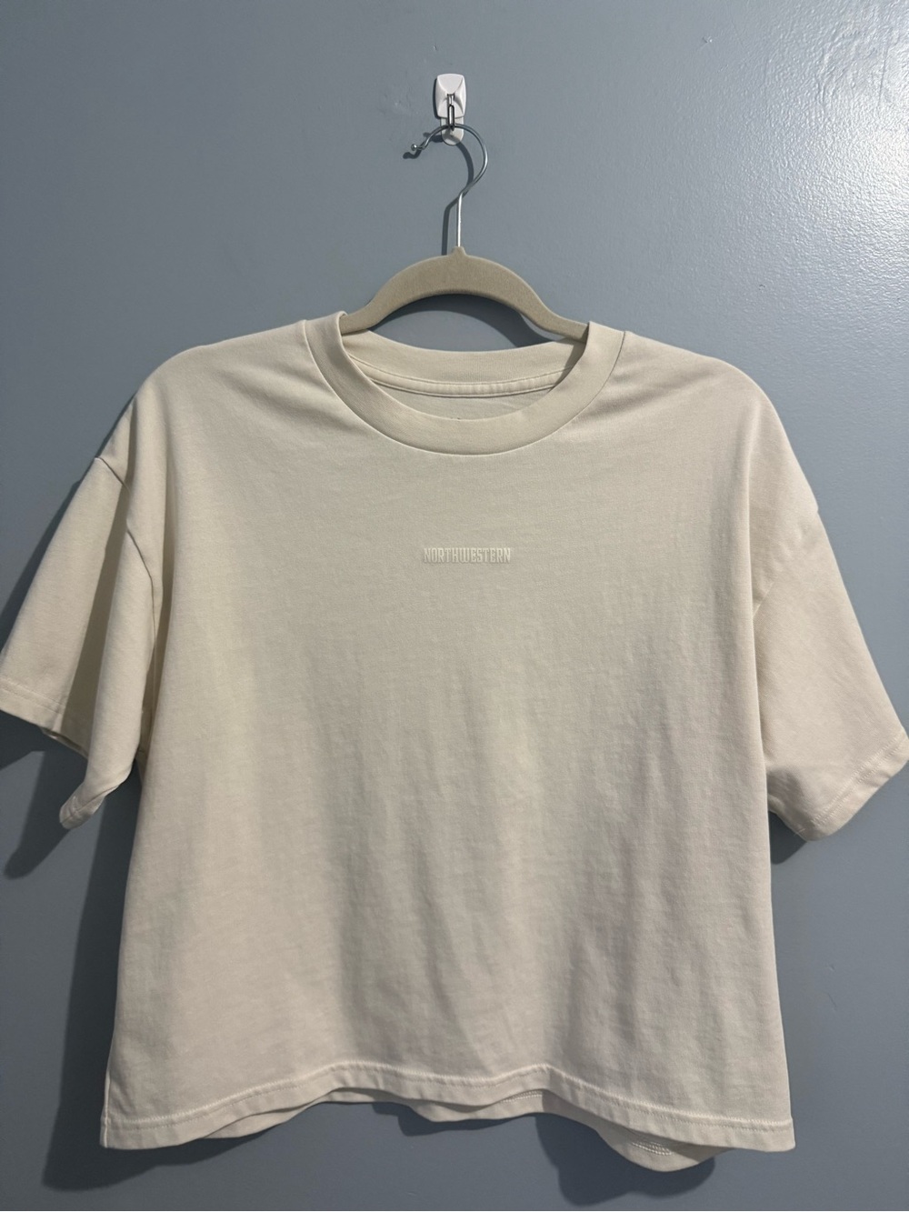 Under Armour White “Northwestern” Tee size small